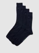 camano Socken mit Label-Detail im 4er-Pack in Dunkelblau, Größe 41/46