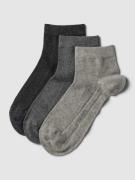 camano Socken mit Stretch-Anteil im 3er-Pack in Mittelgrau, Größe 35/3...