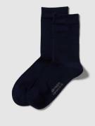 camano Socken mit Label-Detail Modell 'SILKY FEEL' in Marine, Größe 35...