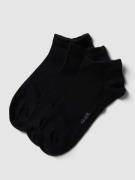 camano Sneakersocken mit Label-Detail im 3er-Pack in Black, Größe 39-4...