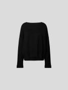 Juvia Oversized Pullover mit Kaschmir-Anteil in Black, Größe S