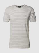 Cinque T-Shirt mit Streifenmuster Modell 'Joni' in Silber, Größe S