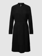 Luisa Cerano Knielanges Kleid mit Rundhalsausschnitt in Black, Größe 4...