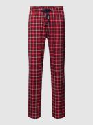 Calida Pyjama-Hose mit Tartan-Karo in Rot, Größe L
