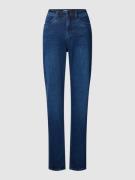 Brax Jeans im unifarbenen Design Modell 'Carola' in Marine, Größe 34S
