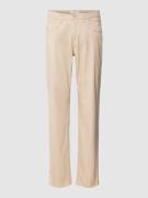 Brax Bootcut Jeans in unifarbenem Design Modell 'STYLE.CAROLA' in Sand...