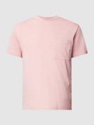 Marc O'Polo Denim T-Shirt mit Brusttasche in Rosa, Größe M
