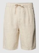 Knowledge Cotton Apparel Shorts mit Gesäßtaschen in Stein, Größe S