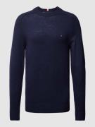 Tommy Hilfiger Strickpullover mit Label-Stitching Modell 'MERINO' in M...