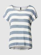 Vero Moda T-Shirt mit Streifenmuster in Bleu, Größe XS