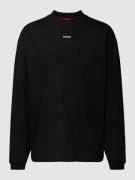 HUGO Sweatshirt mit Label-Detail Modell 'Daposo' in Black, Größe S