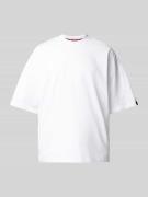 Alpha Industries T-Shirt mit Label-Patch Modell 'LOGO' in Weiss, Größe...