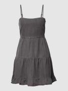 Only Jeanskleid aus Lyocell im Stufen-Look in Black, Größe XL