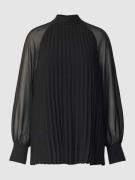 Jake*s Collection Bluse mit Plisseefalten in Black, Größe 38