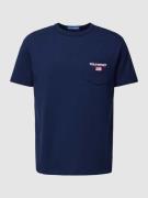 Polo Sport T-Shirt mit Label-Stitching in Marine, Größe S