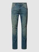 CARS JEANS Slim Fit Jeans im Used-Look Modell 'BATES' in Blau Melange,...