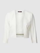 Vera Mont Cropped Cocktailjacke mit offener Vorderseite in Offwhite, G...