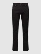 bugatti Slim Fit Jeans in unifarbenem Design in Black, Größe 32/32