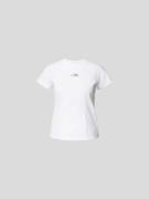 MM6 Maison Margiela T-Shirt mit Motiv-Patch in Weiss, Größe S