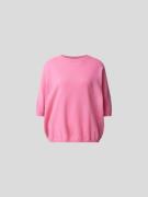 Juvia Pullover aus Woll-Mix in Strick-Optik in Pink, Größe XS