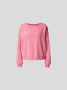 Juvia Sweatshirt mit Statement-Print in Pink, Größe XL