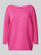 FREE/QUENT Strickpullover in unifarbenem Design Modell 'JONE' in Pink,...