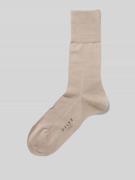 Falke Socken mit Label-Schriftzug Modell 'Tiago' in Taupe, Größe 41/42