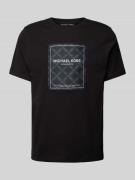 Michael Kors T-Shirt mit Label-Print Modell 'EMPIRE FLAGSHIP' in Black...