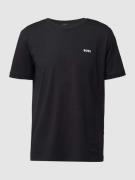 BOSS Green T-Shirt mit Logo-Print Modell 'Tee' in Dunkelblau, Größe S