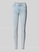Tommy Jeans Skinny Fit Jeans im 5-Pocket-Design Modell 'NORA' in Hellb...