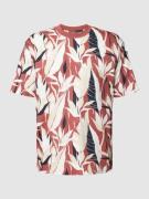 MCNEAL T-Shirt mit floralem Allover-Print in Rostrot, Größe M