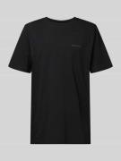 Mazine T-Shirt mit Label-Print Modell 'Stundon' in Black, Größe S