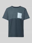 Mazine T-Shirt mit aufgesetzter Brusttasche Modell 'Felton' in Dunkelb...