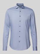 Profuomo Slim Fit Business-Hemd mit Haifischkragen in Bleu, Größe 38