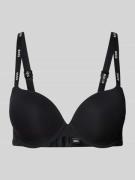 BOSS Schalen-BH in unifarbenem Design Modell 'UNDERWIRE' in Black, Grö...