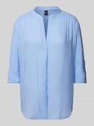 BOSS Bluse mit V-Ausschnitt Modell 'Banoria' in Hellblau, Größe 32