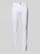 BOSS Orange Slim Fit Jeans im 5-Pocket-Design Modell 'Delaware' in Wei...