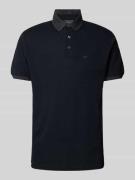 Emporio Armani Poloshirt mit Label-Stitching in Marineblau, Größe L