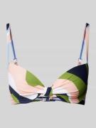 Esprit Bikini-Oberteil mit Allover-Print Modell 'WAVE BEACH' in Hellgr...