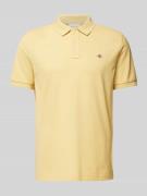 Gant Regular Fit Poloshirt mit Label-Stitching Modell 'SHIELD' in Hell...