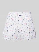 Jockey Boxershorts mit Motiv-Print in Weiss, Größe S