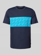 Michael Kors T-Shirt mit Label-Print Modell 'EMPIRE STRIPE' in Marine,...