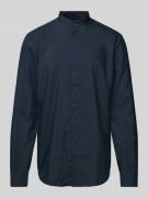 ARMANI EXCHANGE Regular Fit Freizeithemd mit Label-Stitching in Marine...