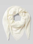 HUGO Schal mit Logo-Muster Modell 'Alyin' in Offwhite, Größe One Size