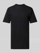 HOM T-Shirt im unifarbenen Design Modell 'Harro' in Black, Größe M