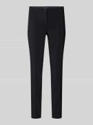 Cambio Slim Fit Hose mit Knopfverschluss Modell 'SUMMER' in Black, Grö...