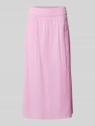 Fransa Midirock mit elastischem Bund Modell 'Maddie' in Pink, Größe S