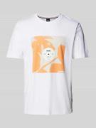 BOSS T-Shirt aus reiner Baumwolle Modell 'Tiburt' in Weiss, Größe S