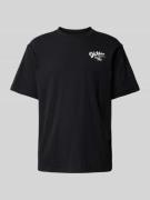 Dickies T-Shirt mit Label-Print Modell 'RAVEN' in Black, Größe M