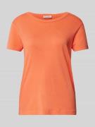 Marc O'Polo T-Shirt im unifarbenen Design in Orange, Größe M